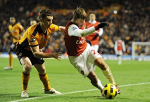 Andrey Arshavin (Arsenal) Kevin Foley (Wolves). Wolverhampton Wanderers 0:2 Arsenal Andrey Arshavin (Arsenal) Kevin Foley (Wolves). Wolverhampton Wanderers 0:2 Arsenal