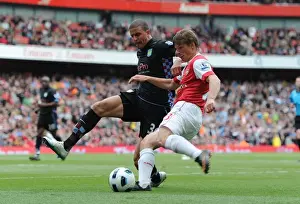 Arsenal V Aston Villa 2010-11 Prints: Andrey Arshavin (Arsenal) Kyle Walker (Aston Villa). Arsenal 1: 2 Aston Villa