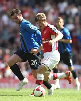 Arsenal v Middlesbrough 2008-09 Collection: Andrey Arshavin (Arsenal) Matthew Bates (Middlesbrough)