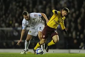 Leeds United v Arsenal FA Cup 2010-11 Collection: Andrey Arshavin (Arsenal) Paul Connolly (Leeds). Leeds United 1: 3 Arsenal