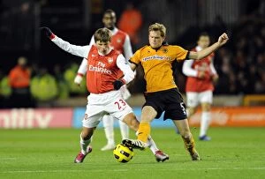 Images Dated 10th November 2010: Andrey Arshavin (Arsenal) Richard Stearman (Wolves). Wolverhampton Wanderers 0: 2 Arsenal