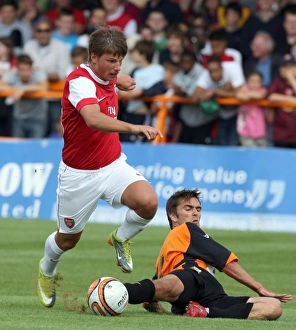 Andrey Arshavin (Arsenal) Ricky Holmes (Barnet). Barnet 0:4 Arsenal. Pre Season Friendly Andrey Arshavin (Arsenal) Ricky Holmes (Barnet). Barnet 0:4 Arsenal. Pre Season Friendly