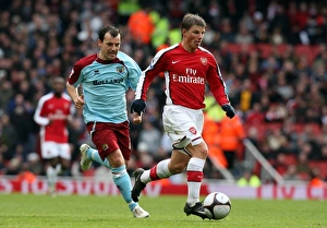 Arsenal V Burnley FA Cup 2008-9 Prints: Andrey Arshavin (Arsenal) Robbie Blake (Burnley)