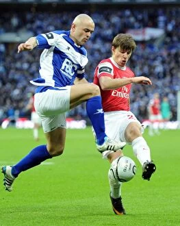 Andrey Arshavin (Arsenal) Stephen Carr (Birmingham). Arsenal 1:2 Birmingham City