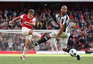 Images Dated 25th September 2010: Andrey Arshavin (Arsenal) Steven Reid (WBA). Arsenal 2: 3 West Bromwich Albion