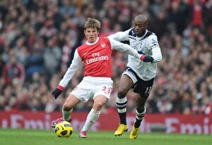 Images Dated 20th November 2010: Andrey Arshavin (Arsenal) William Gallas (Tottenham). Arsenal 2: 3 Tottenham Hotspur