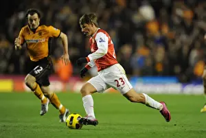 Wolverhampton Wanderers V Arsenal 2010-11 Prints: Andrey Arshavin (Arsenal). Wolverhampton Wanderers 0: 2 Arsenal, Barclays Premier League