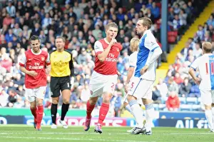 Blackburn Rovers V Arsenal 2010-11 Prints: Andrey Arshavin celebrates scoring the 2nd Arsenal goal. Blackburn Rovers 1: 2 Arsenal