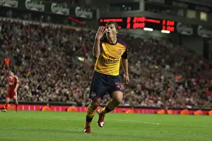 Andrey Arshavin celebrates scoring the 4th Arsenal goal