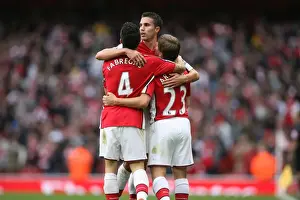 Arsenal V Birmingham City 2009-10 Prints: Andrey Arshavin celebrates scoring Arsenals 3rd goal