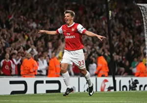 Arsenal V SC Braga 2010-11 Prints: Andrey Arshavin's Brilliant Goal: Arsenal Crushes SC Braga 6-0 in Champions League