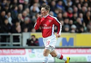 Images Dated 13th March 2010: Andrey Arshavin's Thrilling First Goal: Arsenal Secures Victory Over Hull City (13/3/2010)