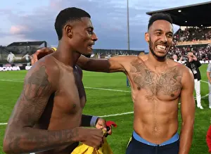 Angers vs Arsenal: Aubameyang and Reine-Adelaide Exchange Shirts Post-Match