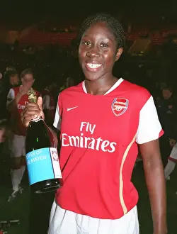 Anita Asante (Arsenal Ladies) celebrates at the end of the match