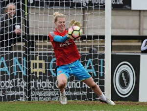 Arsenal Ladies V Tottenham Hotspur Ladies FA Cup 2017 Prints: Anna Moorhouse of Arsenal: Focus and Determination Ahead of Arsenal Ladies vs