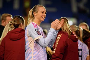 Appreciative Amanda Ilestedt: Arsenal FC Players Show Gratitude to Fans after Liverpool FC Clash (Barclays Women's Super League 2023-24)