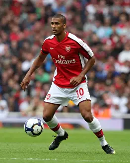 Arsenal V Athletico Madrid 2009-10 Prints: Armand Traore in Action: Arsenal's 2-1 Win Over Atletico Madrid at Emirates Cup, 2009