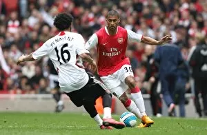 Arsenal v Liverpool 2007-08 Collection: Armand Traore (Arsenal) Jermanie Pennant (Liverpool)