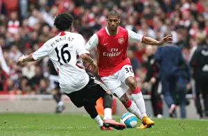 Arsenal V Liverpool 2007-08 Prints: Armand Traore (Arsenal) Jermanie Pennant (Liverpool)