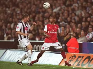 Images Dated 25th October 2006: Armand Traore (Arsenal) Steve Watson (WBA)