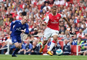 Arsenal v Everton 2007-08 Gallery: Armand Traore (Arsenal) Tony Hibbert (Everton)