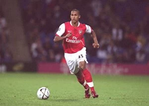 Images Dated 25th October 2006: Armand Traore Leads Arsenal to 2-0 Victory over West Bromwich Albion in Carling League Cup