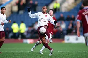 Burnley V Arsenal - FA Cup 2007-08 Prints: Armand Traore's Brilliant Performance: Arsenal Crushes Burnley 2-0 in FA Cup Third Round