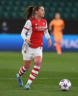 VfL Wolfsburg V Arsenal Women 2021-22 Prints: Arrowheads vs. Gunners: Arsenal Women's Champions League Quarterfinal Showdown in Wolfsburg