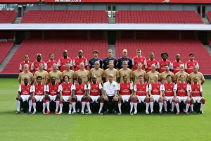 Arsenal 1st Team Squad 2007 / 8 - Back row (left to right): Theo Walcott