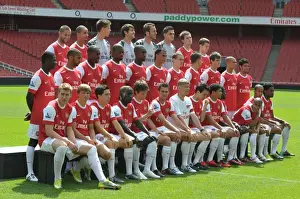 Previous Season Players Prints: Arsenal 1st Team Squad 2010-11: Photocall and Members Day at Emirates Stadium