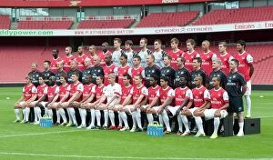 Images Dated 5th August 2010: The Arsenal 1st team squad. Arsenal 1st Team Photocall and Members Day