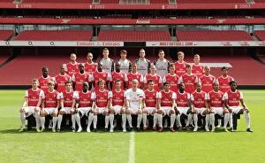 1st Team Player Images 2010-11 Collection: Arsenal 1st team squad. Arsenal 1st Team Photocall and Membersday. Emirates Stadium