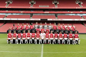 Previous Season Players Prints: Arsenal 1st Team Squad at Emirates Stadium: 2010-11 Photocall and Membersday