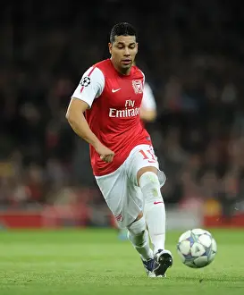 Arsenal V Borussia Dortmund 2011-12 Prints: Arsenal 2:0 Borussia Dortmund - Andre Santos's Heroic Performance in the Champions League (Group F)