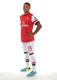Arsenal 2013-14 Squad: Alex Oxlade-Chamberlain at Emirates Stadium Photocall