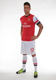 Arsenal 2013-14 Squad: Olivier Giroud at the Team Photocall