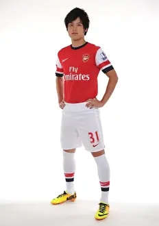Arsenal 2013-14 Squad: Ryo Miyaichi at the Team Photocall