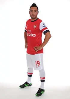 Arsenal 2013-14 Squad: Santi Cazorla at the Team Photocall