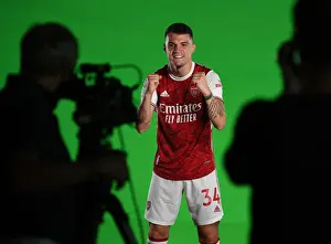 Arsenal 2020-21 First Team: Granit Xhaka at Arsenal Media Photocall