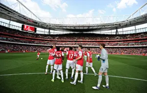 Arsenal V Stoke City 2011-2012 Prints: Arsenal 3-1 Stoke City: Premier League Victory - Arsenal Players Pre-Match
