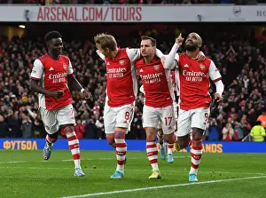 Arsenal in Action: Lacazette Scores the Second Goal Against Leicester City (2021-22)