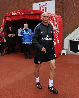 Stoke City V Arsenal 2012-13 Prints: Arsenal Assistant Manager Steve Bould at Stoke City Match, Premier League 2012-13
