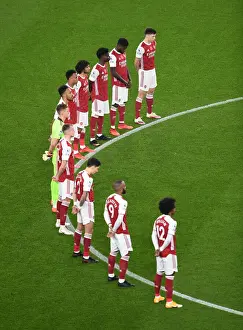 Arsenal V Aston Villa 2020-21 Prints: Arsenal and Aston Villa Honor Remembrance Sunday at Emirates Stadium