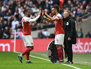 Arsenal: Aubameyang Replaces Lacazette Against Tottenhotspur in Premier League Clash