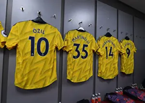 Arsenal Away Changing Room at Burnley's Turf Moor before Premier League Match