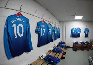 AFC Bournemouth V Arsenal 2017-18 Prints: Arsenal Away Locker Room at AFC Bournemouth's Vitality Stadium before Premier League Match (2017-18)