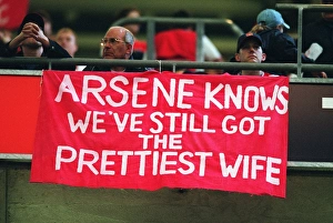Arsenal V Southampton FA Cup Final Prints: Arsenal banner. Arsneal 1: 0 Southampton. The F