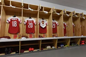 BATE Borisov V Arsenal 2018-19 Prints: Arsenal in the BATE Borisov Changing Room: UEFA Europa League Round of 32, First Leg