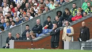Blackburn Rovers v Arsenal 2008-9 Collection: The Arsenal bench