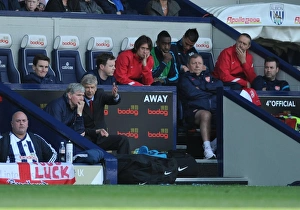 West Bromwich Albion V Arsenal 2011-12 Prints: Arsenal Bench during West Bromwich Albion vs Arsenal, Premier League 2011-12